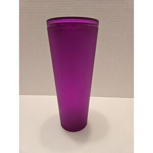 Starbucks Soft Touch Purple Tunbler Cup 24 Oz Venti NO STRAW‎